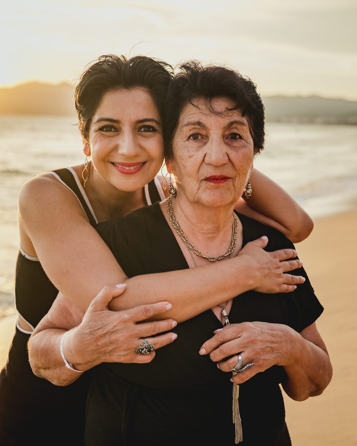 Anush Gagua with her mom